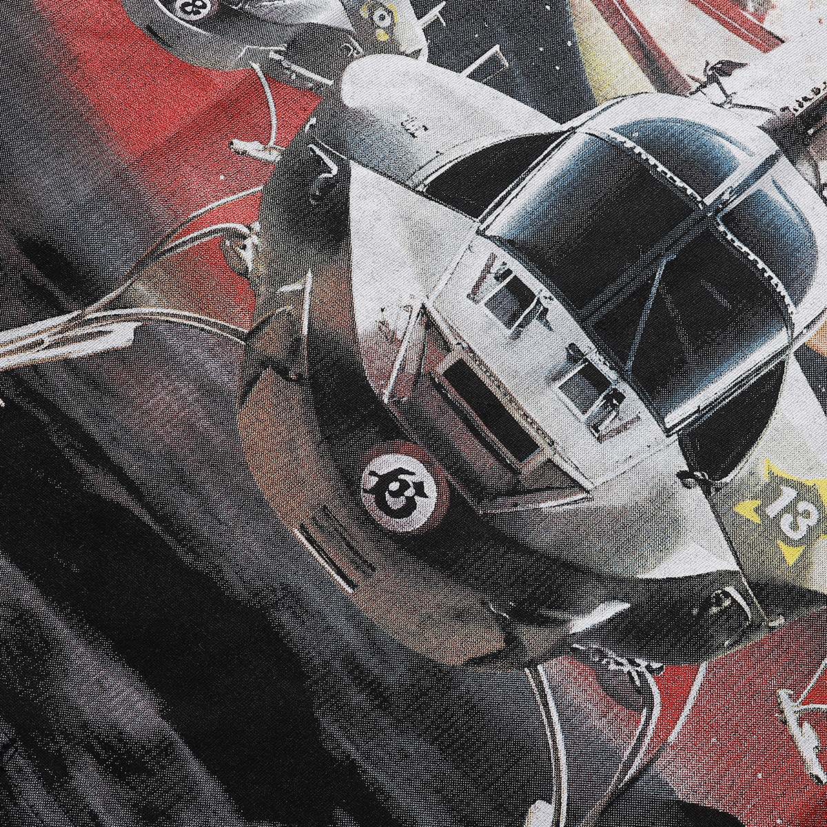 Godspeed Helicopter Print Cotton T-Shirt #7035 Black