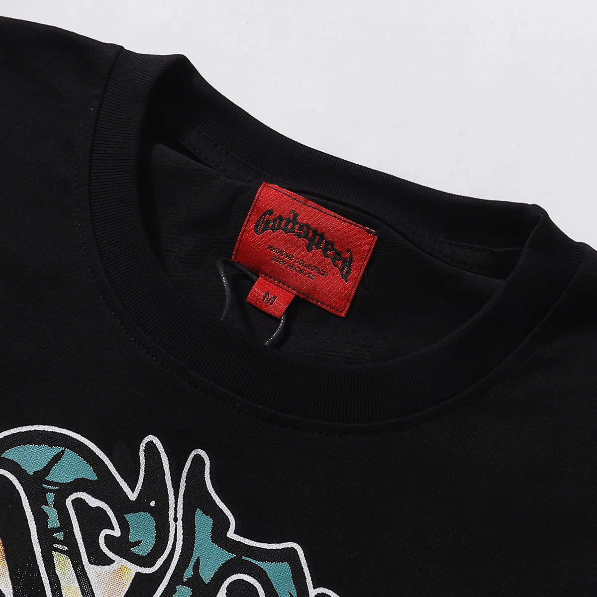 Godspeed Helicopter Print Cotton T-Shirt #7035 Black