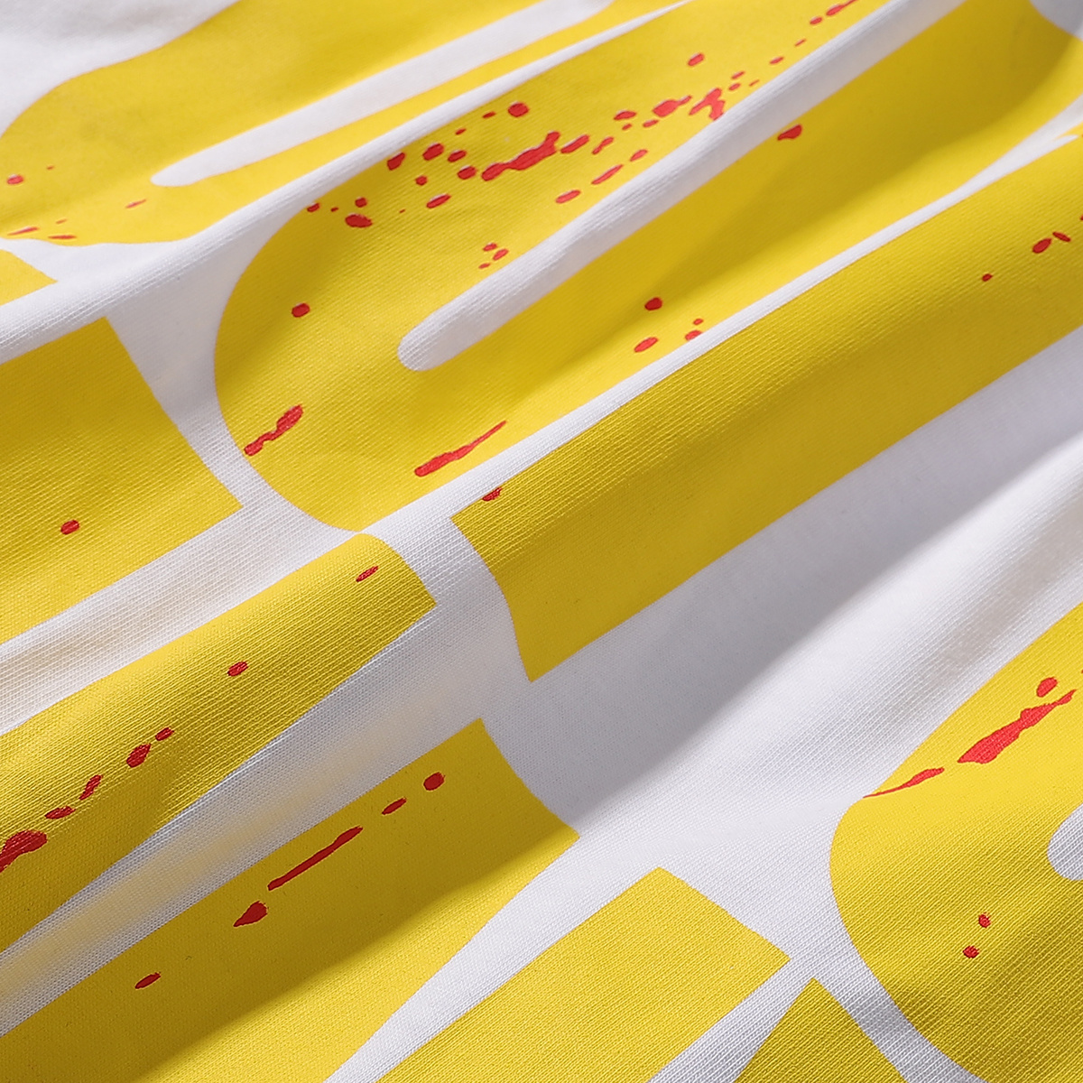 Godspeed Knight Rose Print T-shirt #7027 Black/White