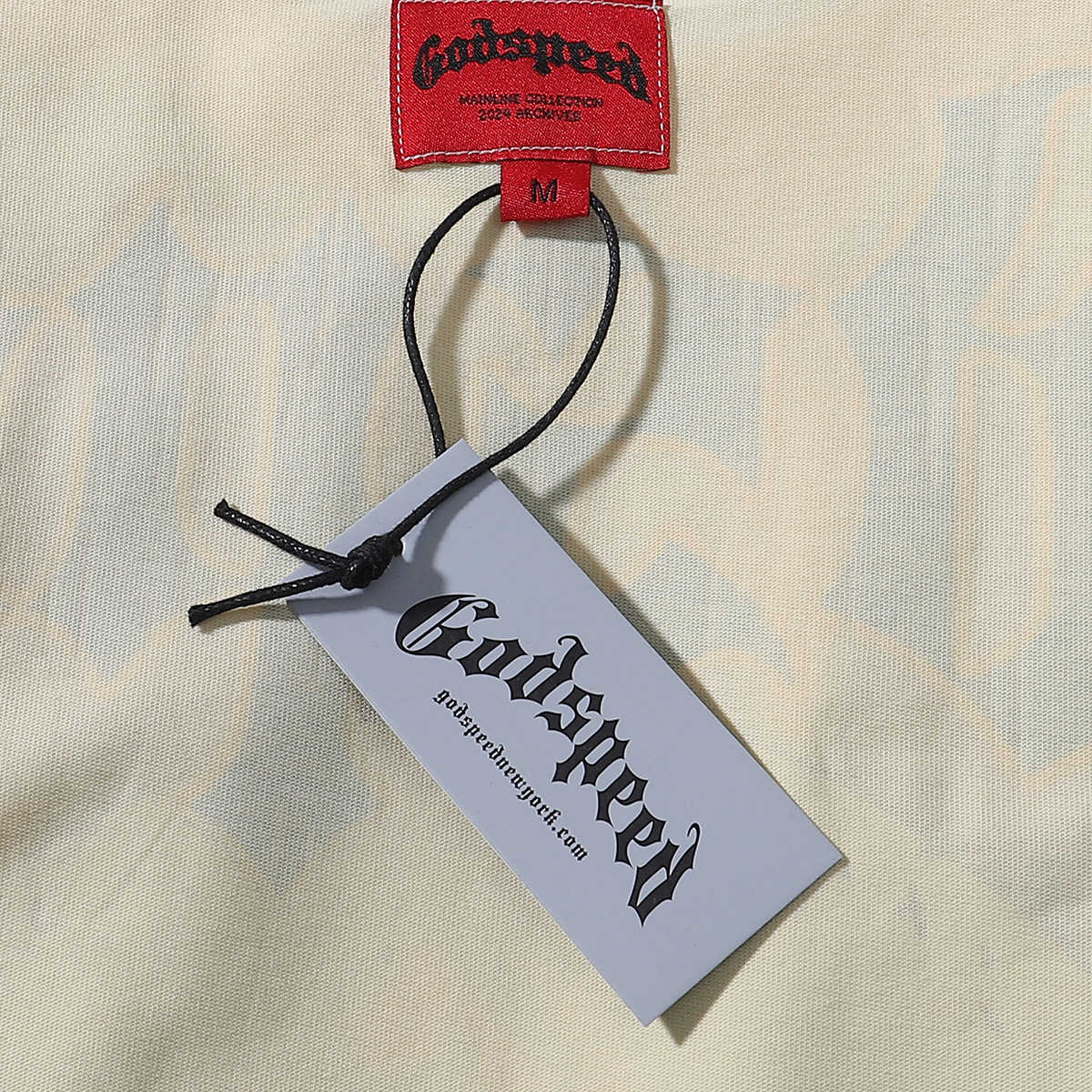 Godspeed Masked Print T-Shirt #7020 Black/Apricot/White