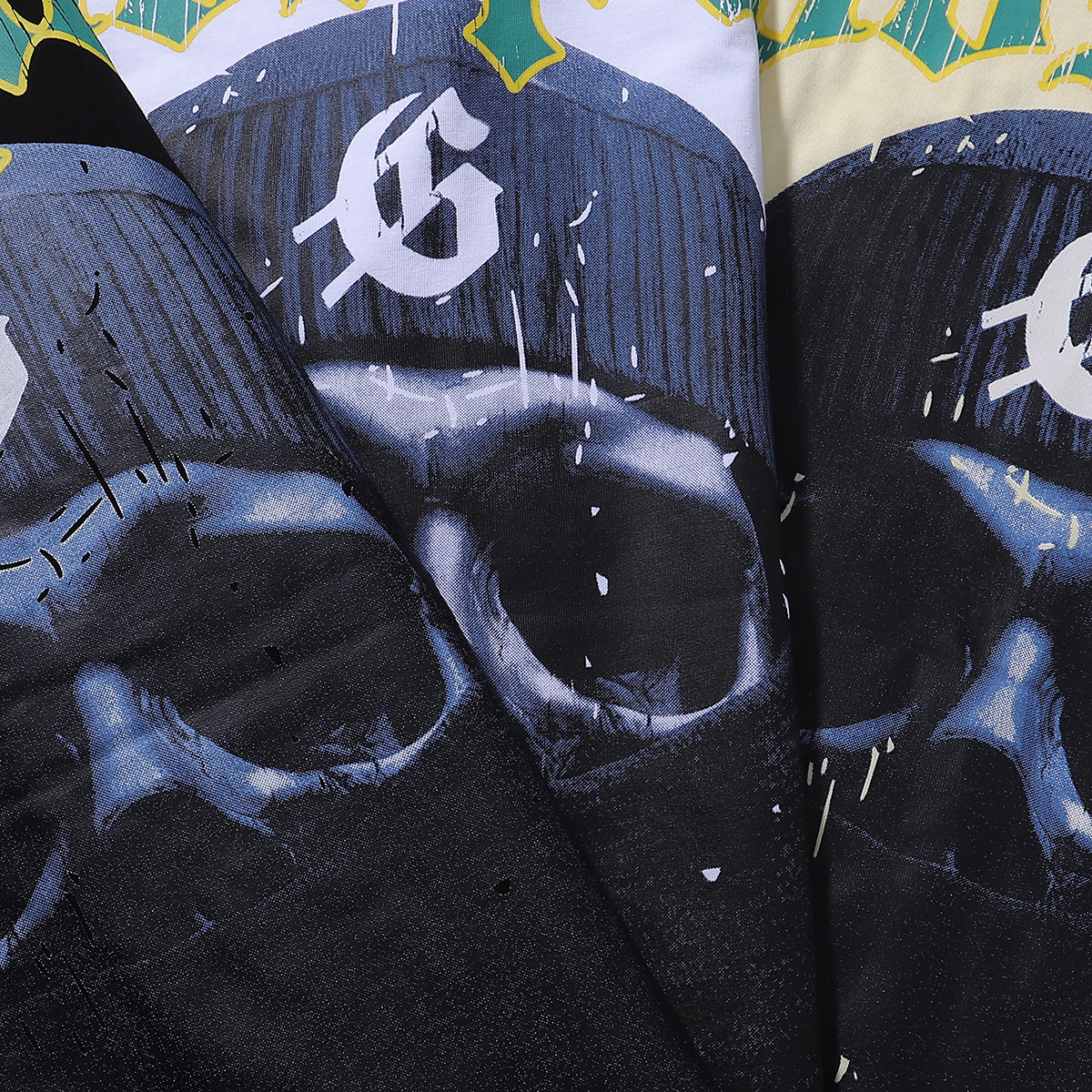 Godspeed Masked Print T-Shirt #7020 Black/Apricot/White