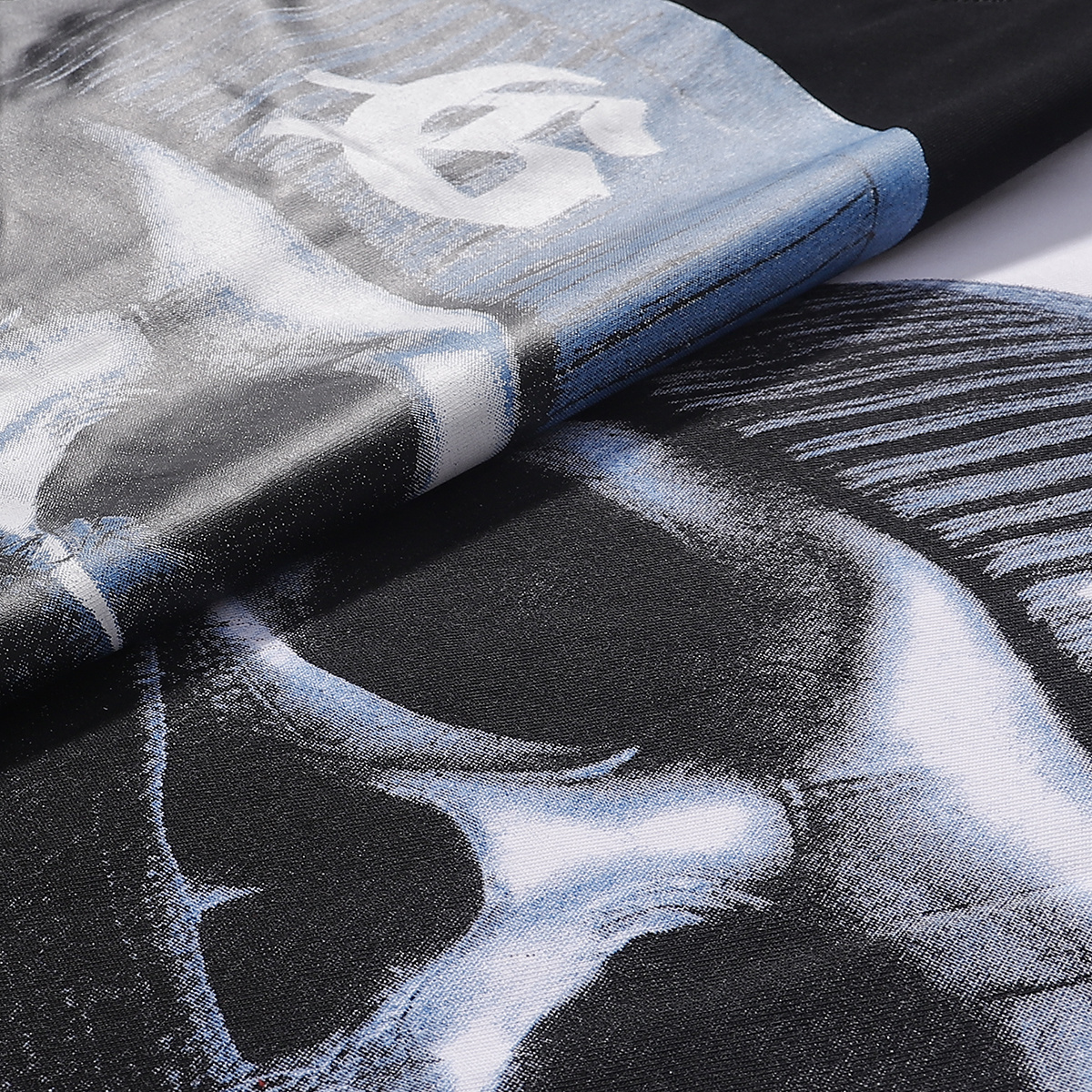 Godspeed Masked Print T-Shirt #7036 Black/White