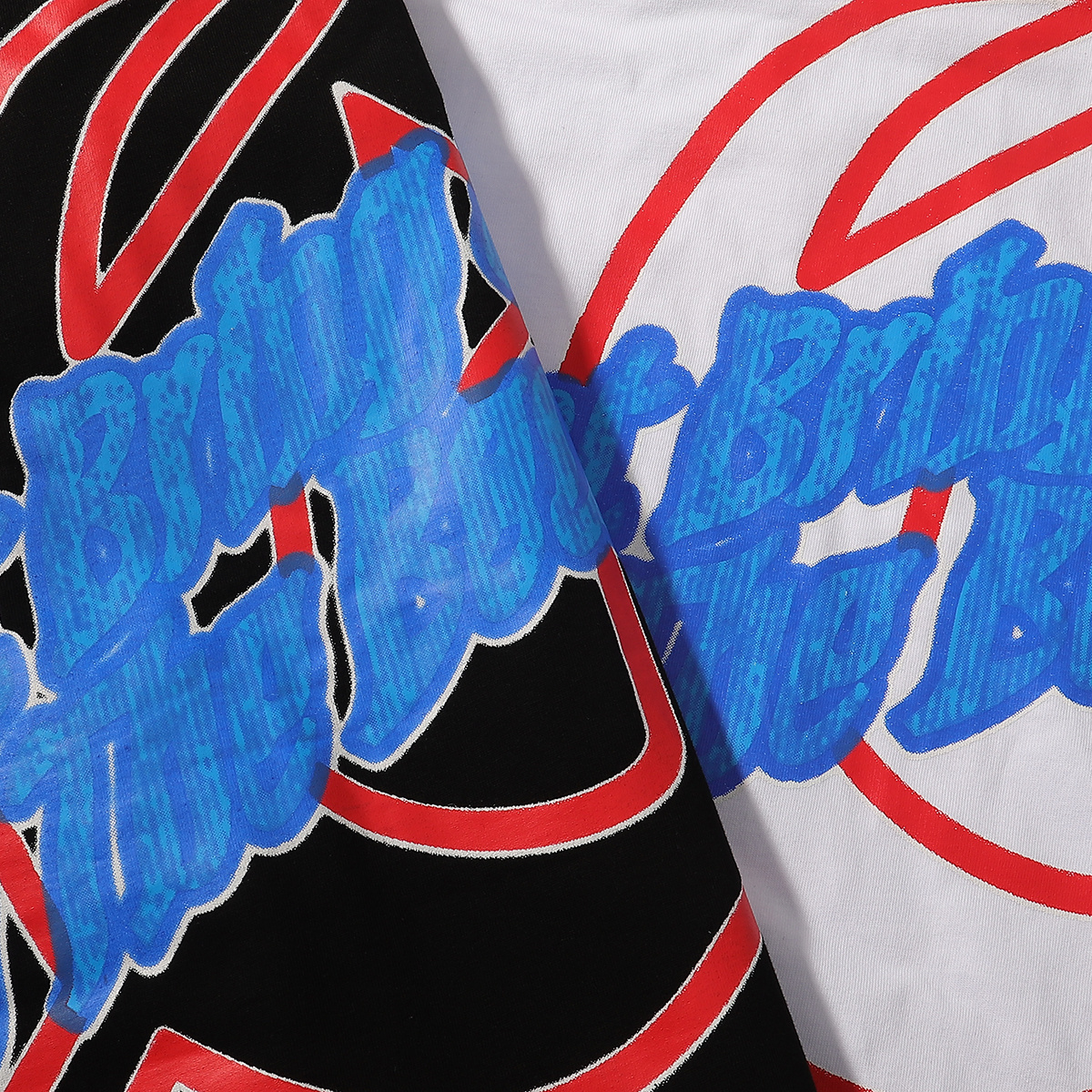 Godspeed Relaxed Beach Skull Print T-Shirt #7021 Black/White