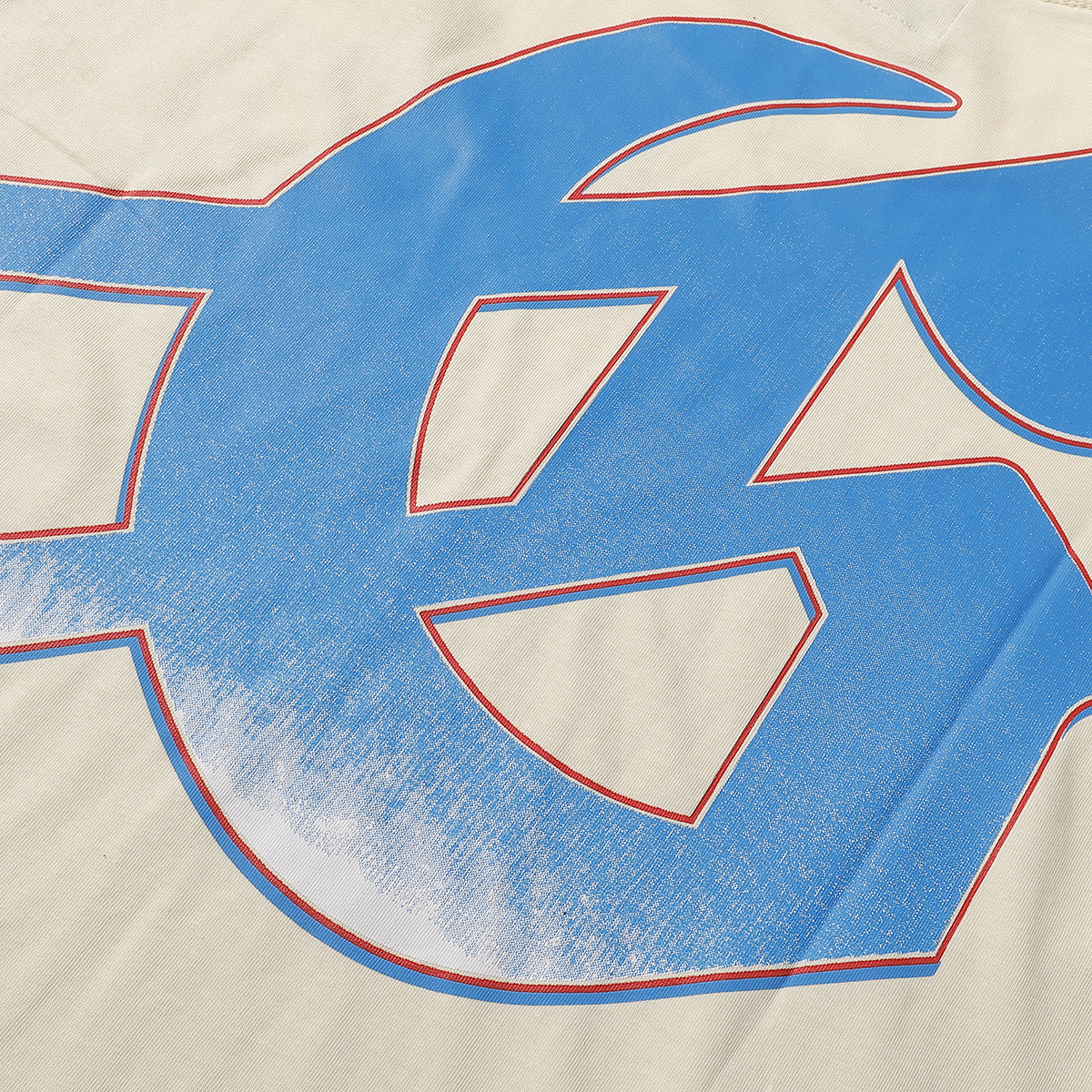 Godspeed Rugby Player Print T-Shirt #7033 Black/Apricot