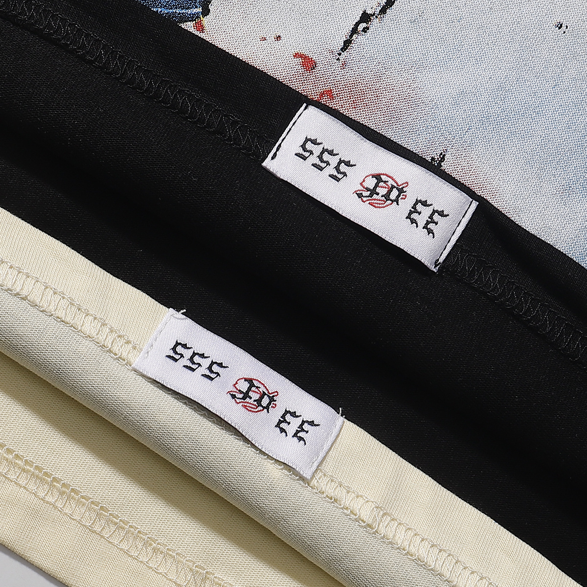 Godspeed Rugby Player Print T-Shirt #7033 Black/Apricot