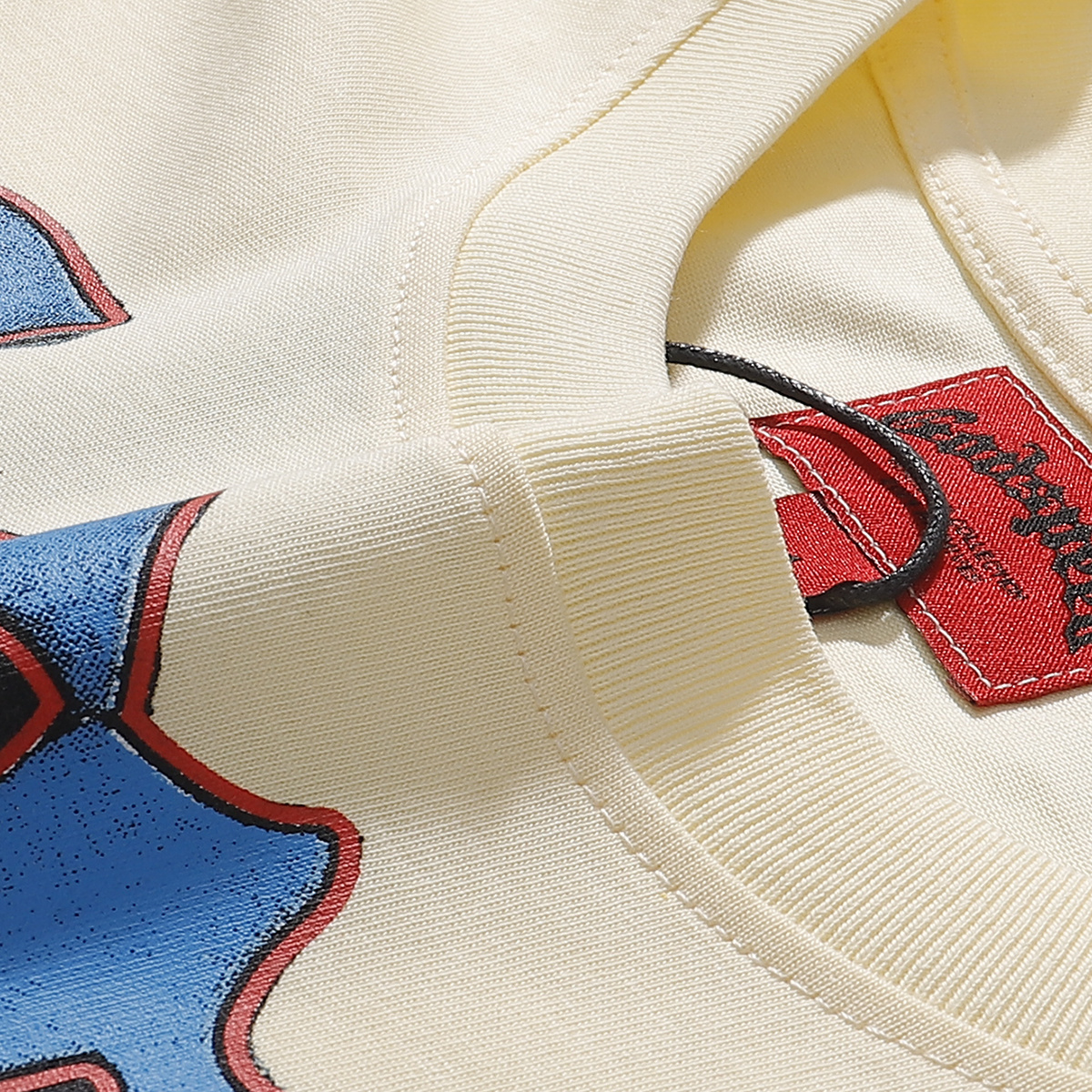 Godspeed Rugby Player Print T-Shirt #7033 Black/Apricot