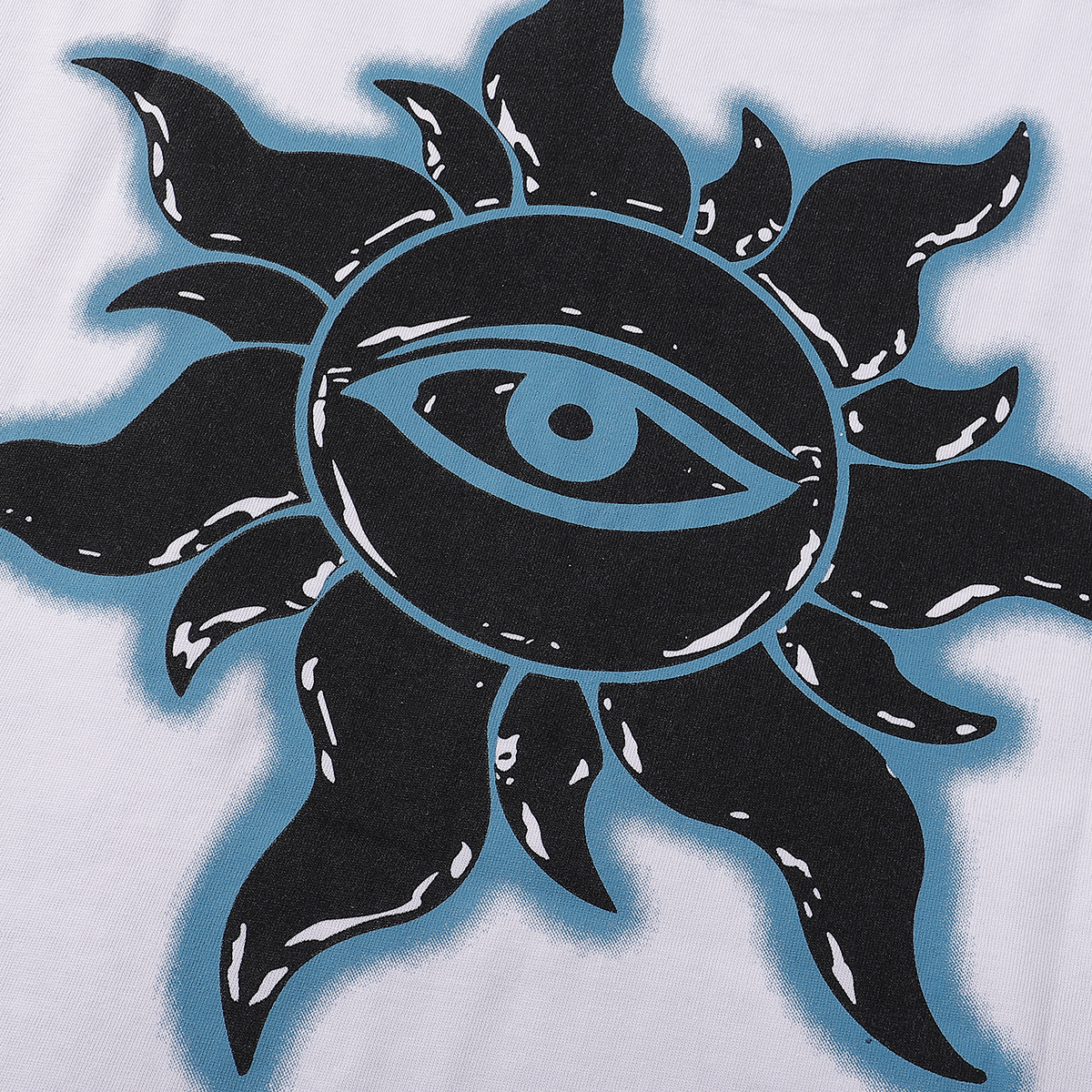 Godspeed Skull Marine Corps Print T-Shirt #7052 Black/White