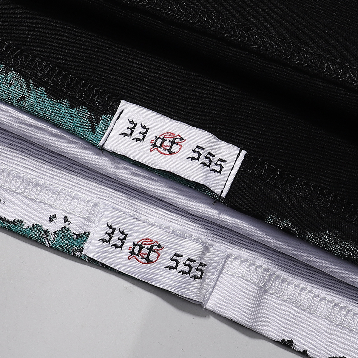 Godspeed Speedboat Shark Print T-shirt #7051 Black/White