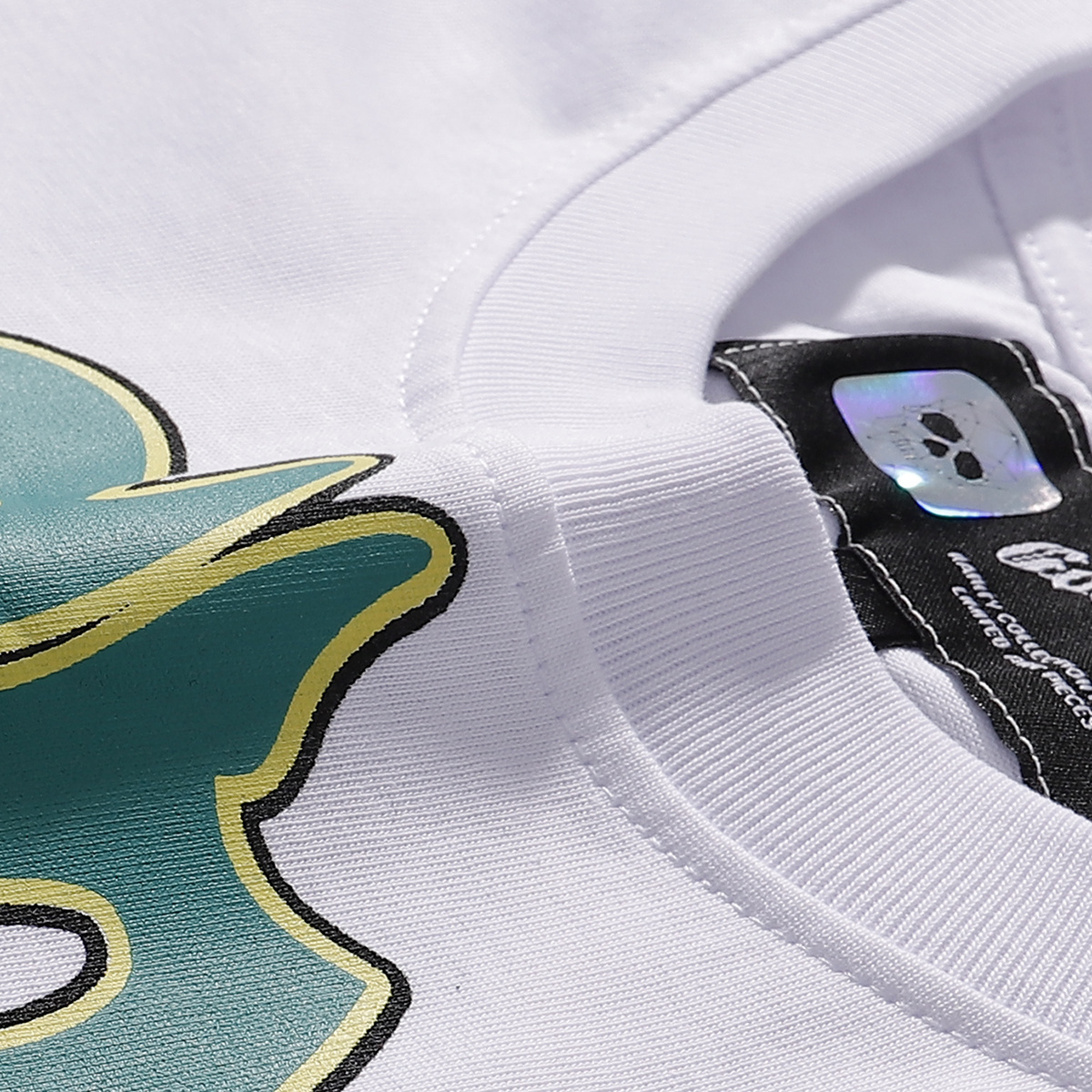 Godspeed Speedboat Shark Print T-shirt #7051 Black/White