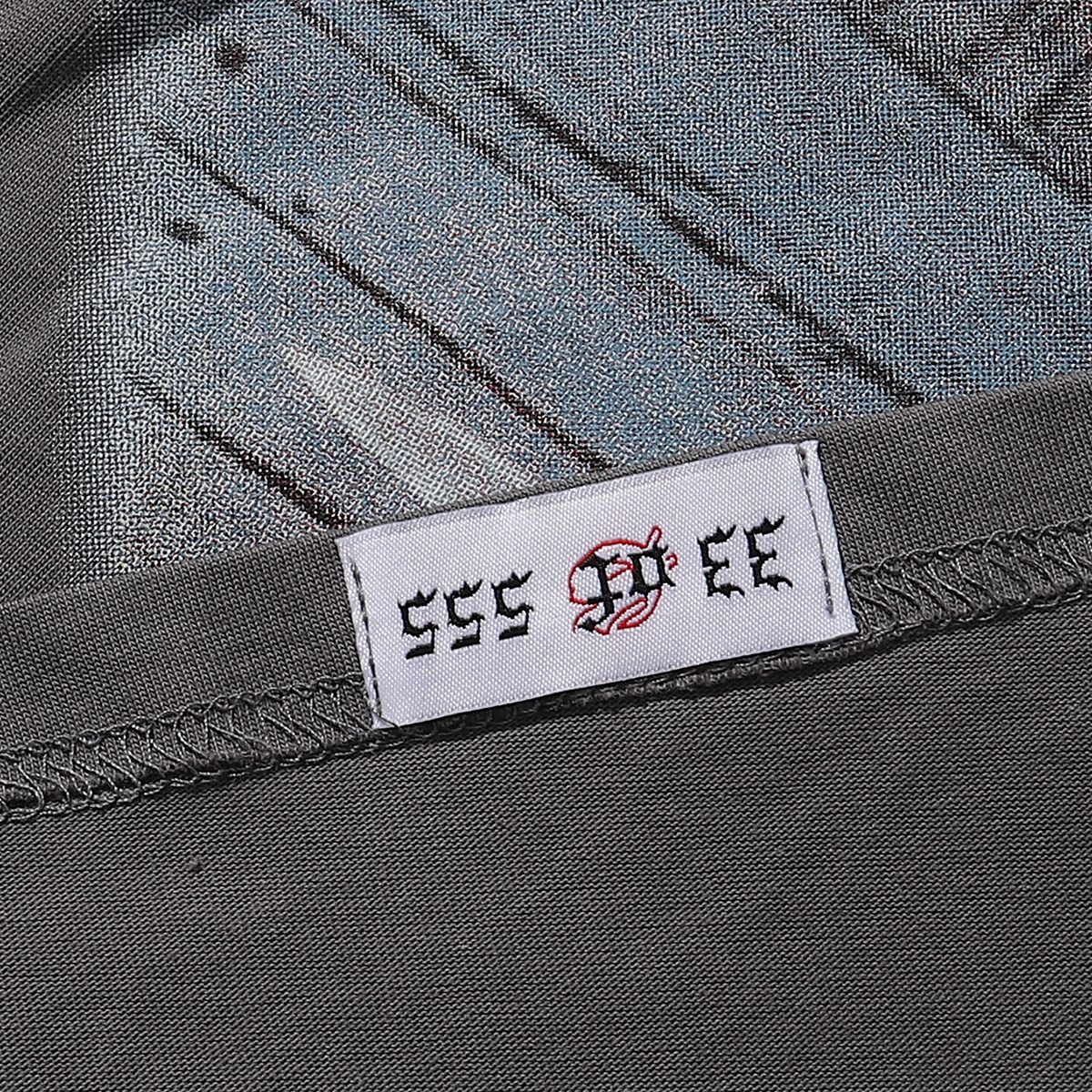 Godspeed Street Scene Rose Print T-Shirt #7019 Black/Grey