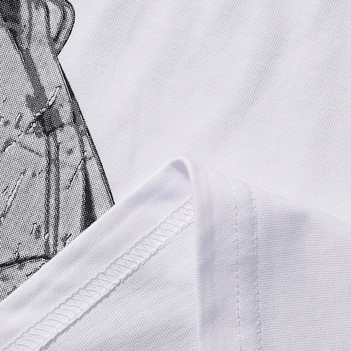 Godspeed Tech Gaze Skull Print T-Shirt #7038 Black/White