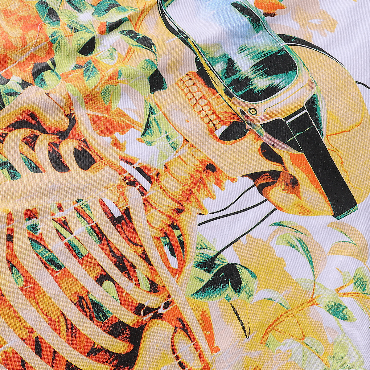 Godspeed VR Glasses Skull Print T-Shirt #7029 Black/White