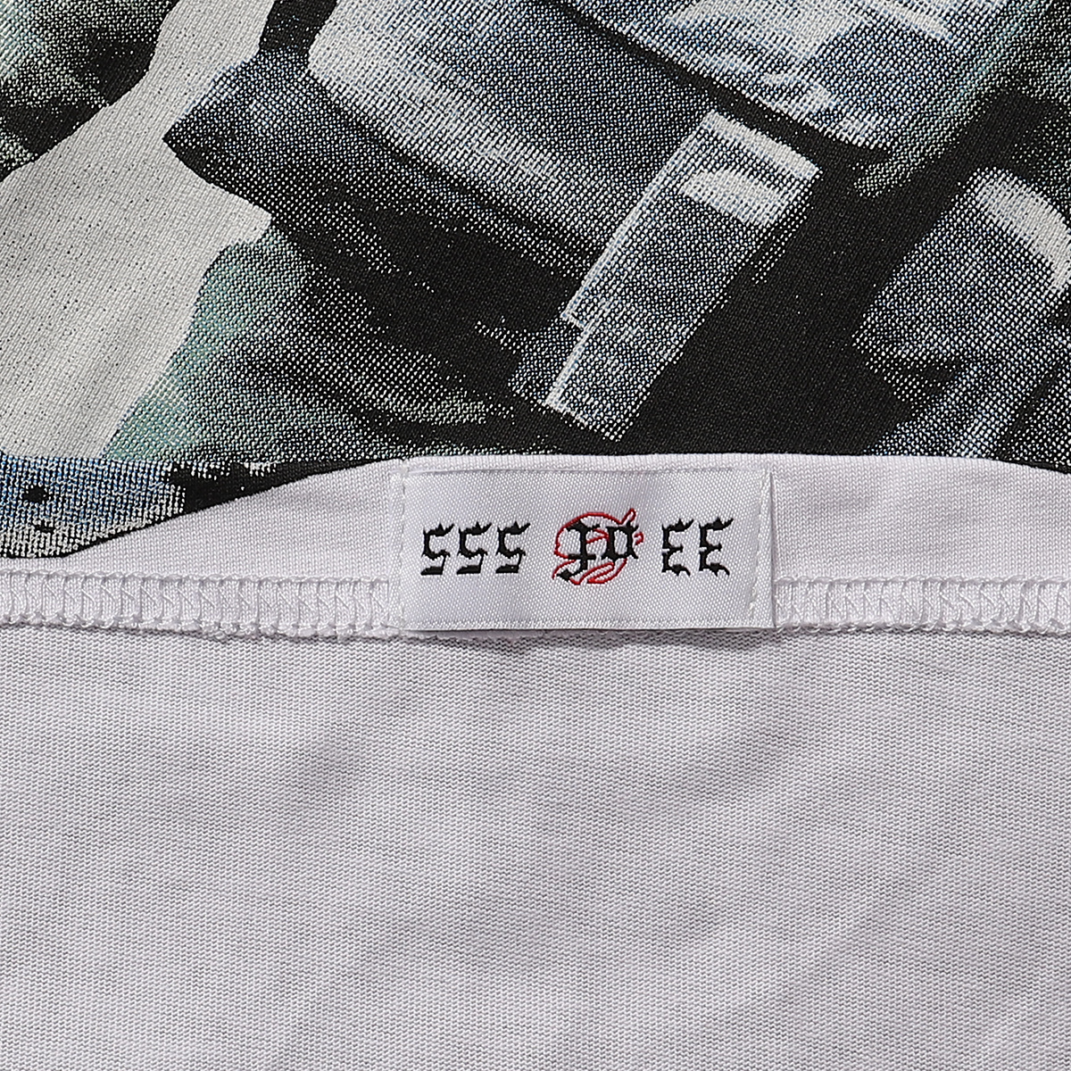 Godspeed War-Fire Car Print T-Shirt #7010 Black/White