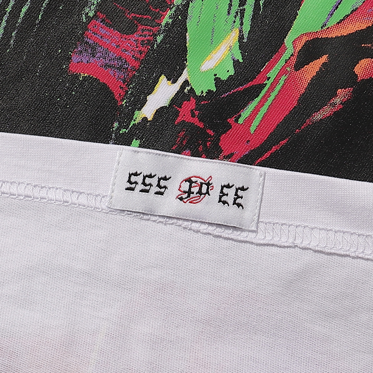 Godspeed Western Skull Cowboy Cactus Print T-Shirt #7016 Black/White