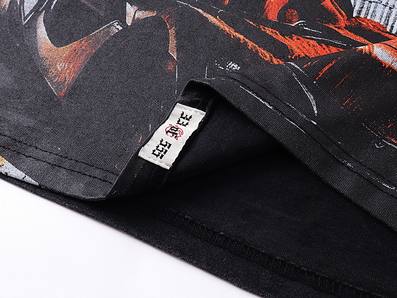 Godspeed Washed Print T-Shirt #1071 Black