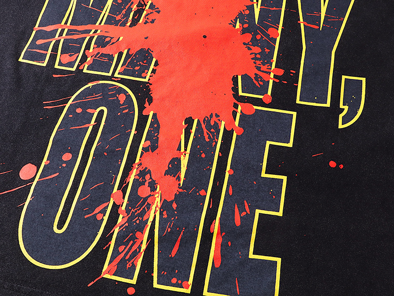 Godspeed Washed Print T-Shirt #1071 Black