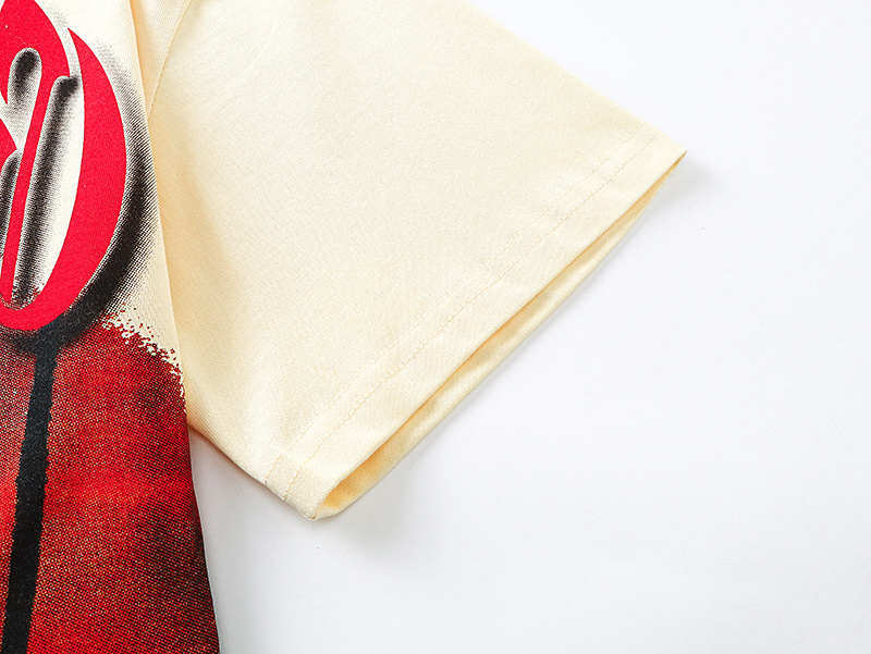 Godspeed Ferrari Print T-shirt #3129 Apricot