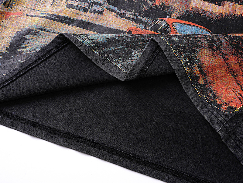 Godspeed Hollywood Print Cotton T-Shirt #1163 Black