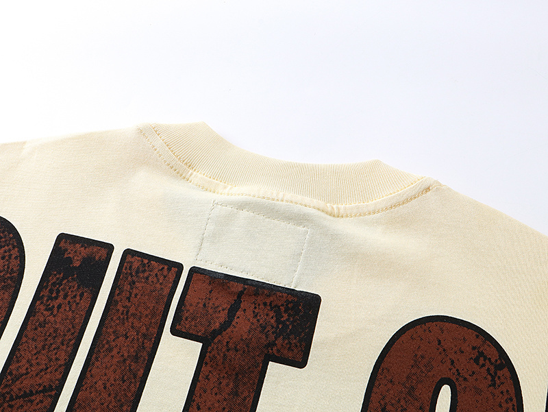 Godspeed Interstellar Skull Print T-Shirt #3130 Apricot