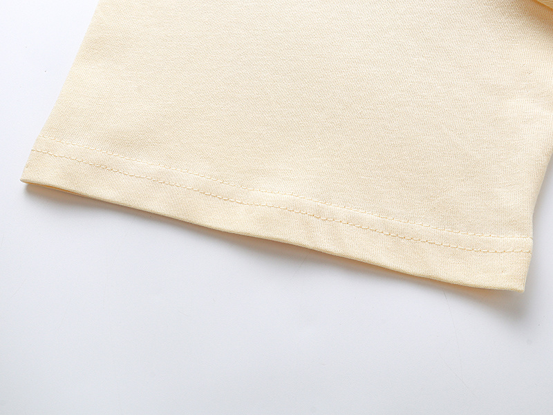 Godspeed Skull and Flame Eye Print T-shirt #3119 Apricot