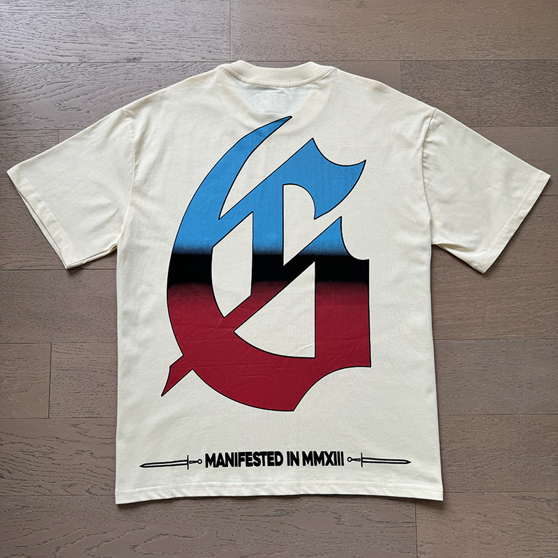 Godspeed Skull Beach Drink Cotton T-Shirt #3166 Apricot