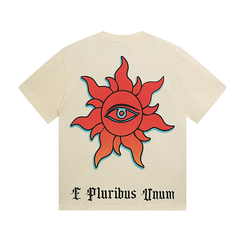 Godspeed Skull Driving Print T-Shirt #3137 Apricot