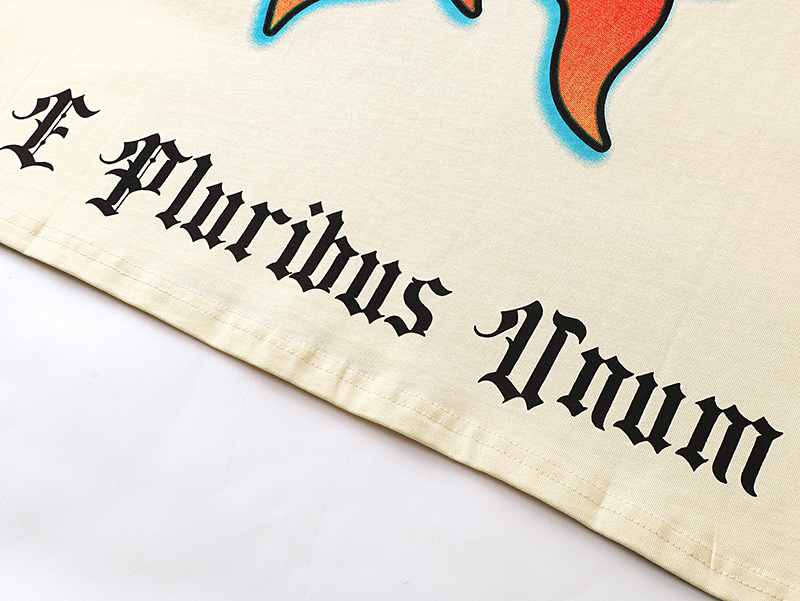 Godspeed Skull Driving Print T-Shirt #3137 Apricot