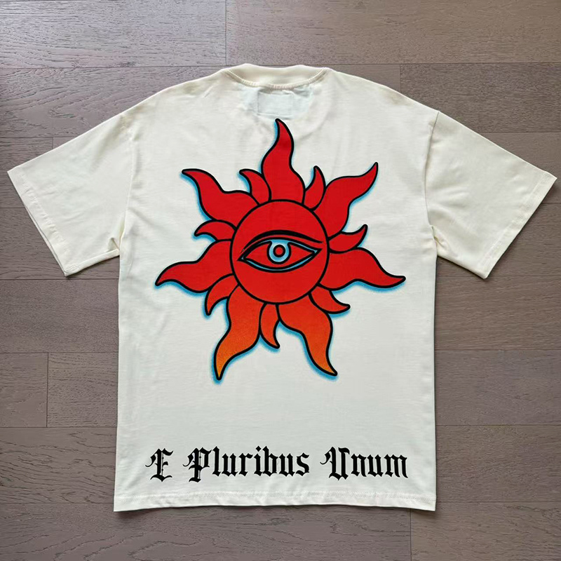 Godspeed Skull Driving Print T-Shirt #3137 Apricot