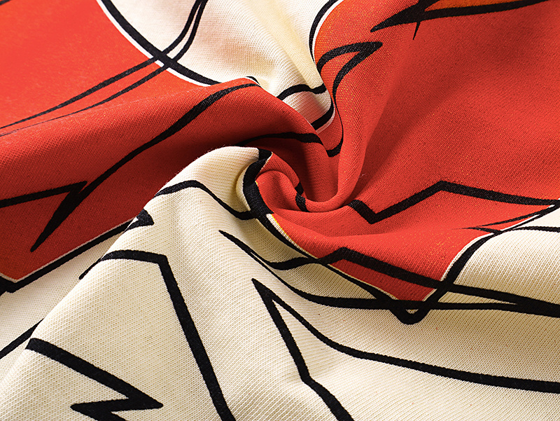 Godspeed Skull Surf Club Print Cotton T-Shirt #3117 Apricot