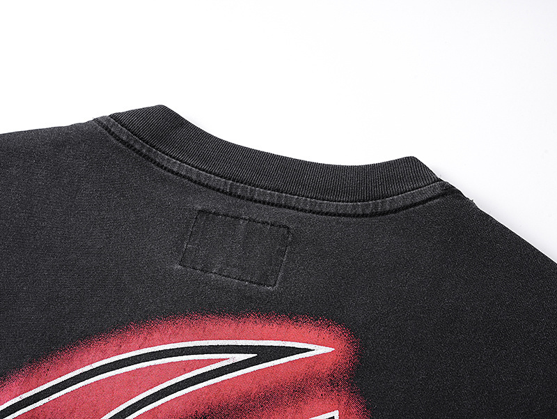 Godspeed Skull Surfboard Print Cotton T-Shirt #1167 Black