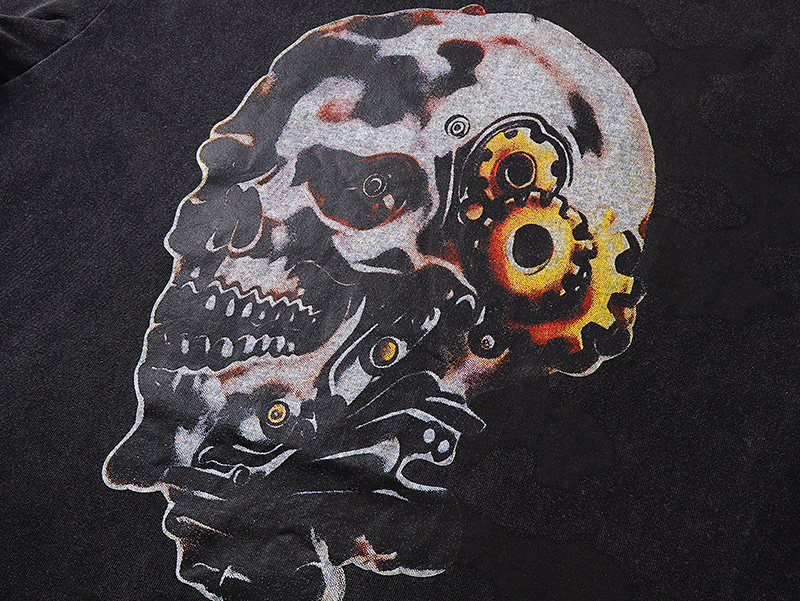 Godspeed Skull Suspended Print T-shirt #1132 Black