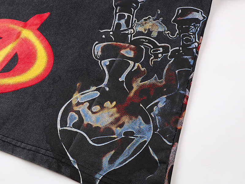 Godspeed Skull Suspended Print T-shirt #1132 Black