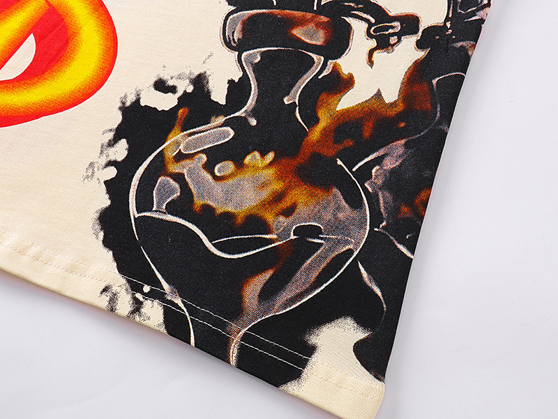 Godspeed Skull Suspended Print T-shirt #3132 Apricot