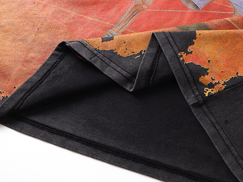 Godspeed Skull Tennis Print Cotton T-Shirt #1170 Black