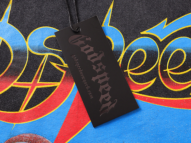 Godspeed Skull Tennis Print Cotton T-Shirt #1170 Black