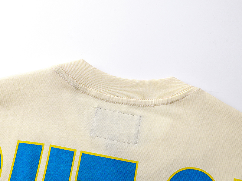 Godspeed Skull Tennis Print Cotton T-Shirt #3170 Apricot