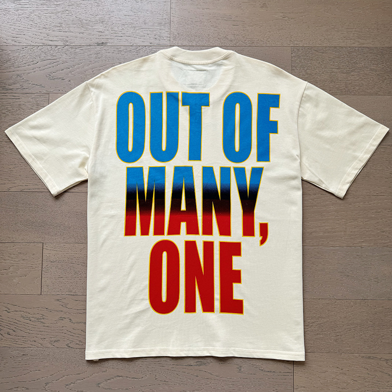 Godspeed Skull Tennis Print Cotton T-Shirt #3170 Apricot