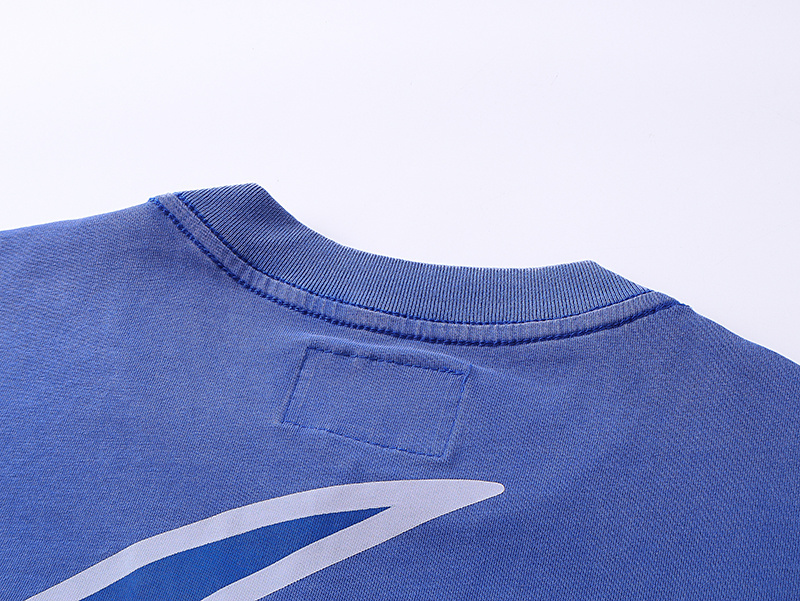 Godspeed Spacesuit Moon Print Cotton T-Shirt #1123 Blue