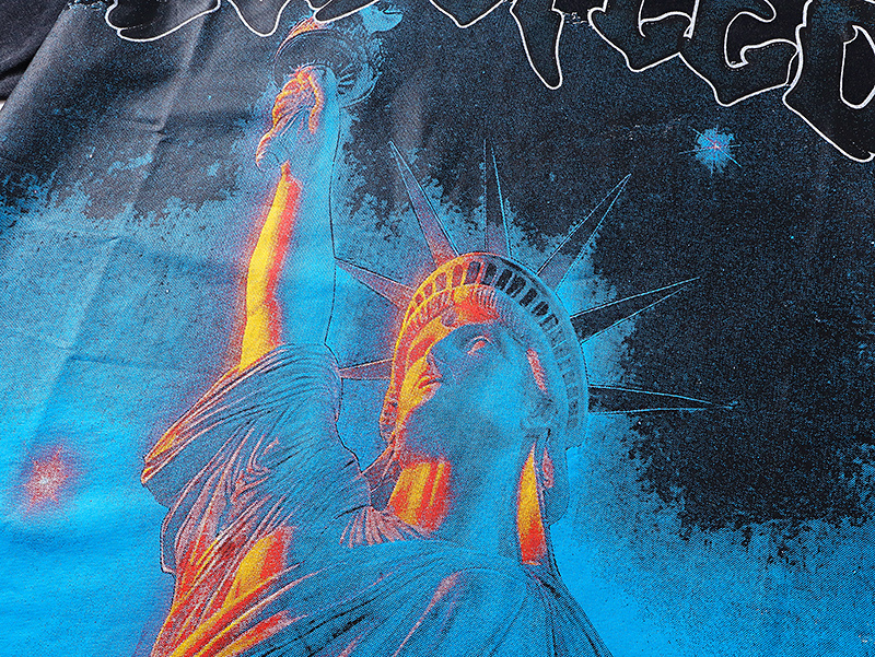 Godspeed Star Statue Liberty Print T-Shirt #1133 Black