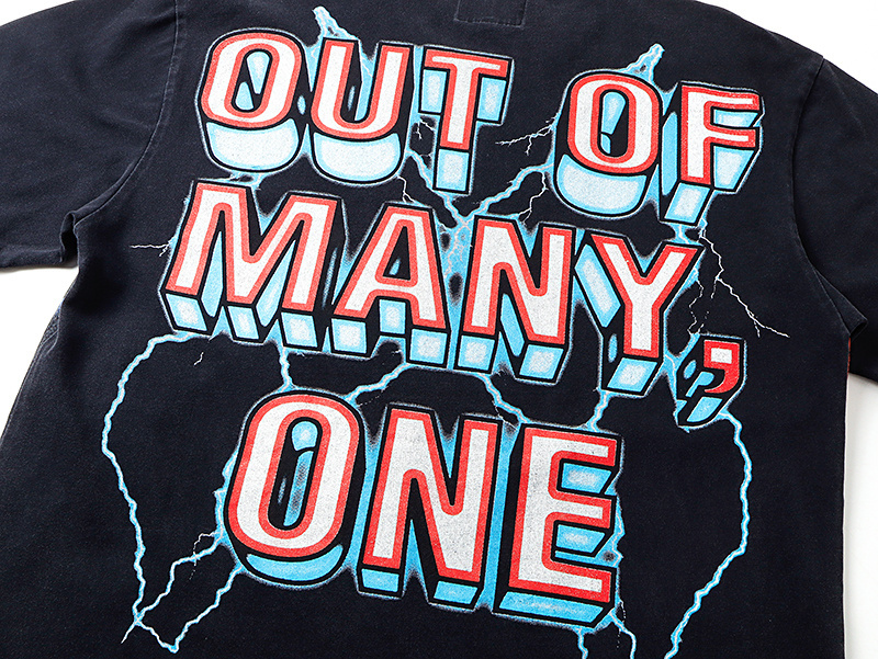 Godspeed Washed Print T-Shirt #1177 Black