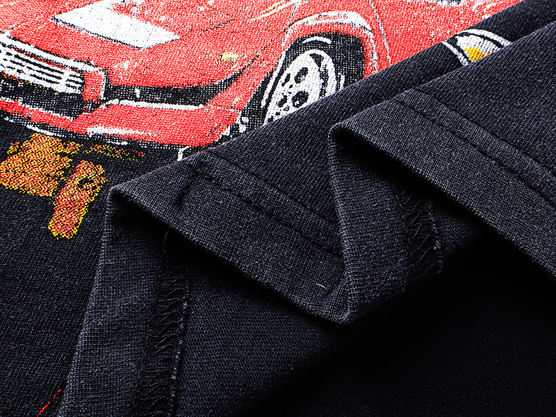 Godspeed Washed Print T-Shirt #1179 Black