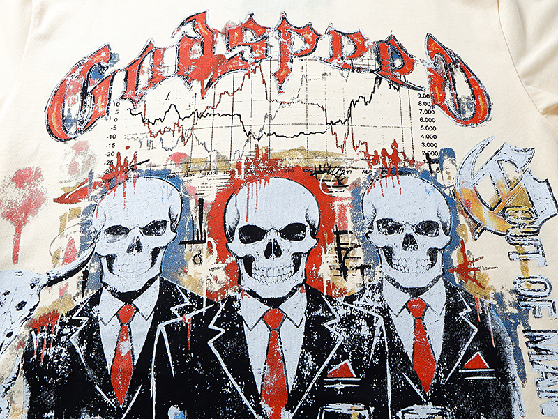 Godspeed Washed Print T-Shirt #3179 Apricot