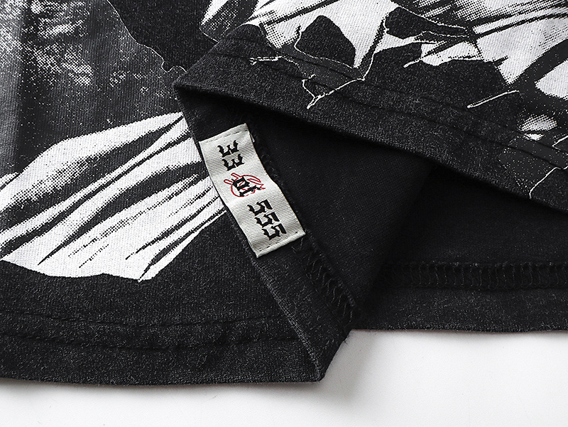 Godspeed Damaged Statue of Liberty Print T-Shirt #1127 Black