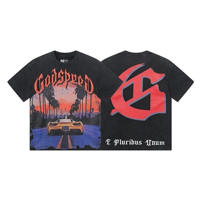 Godspeed Ferrari Print T-shirt #1129 Black 02