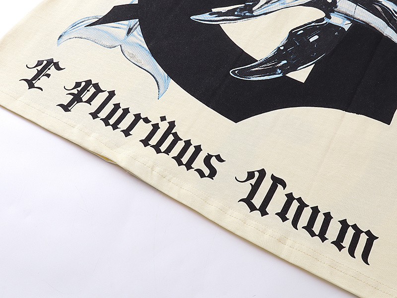 Godspeed Letter GS Print T-shirt #3112 Apricot