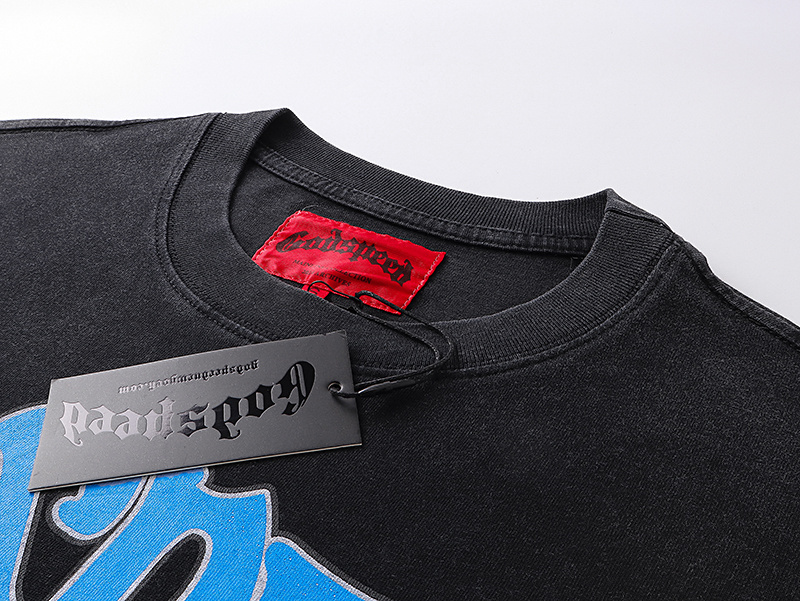 Godspeed Parking Print T-shirt #1070 Black