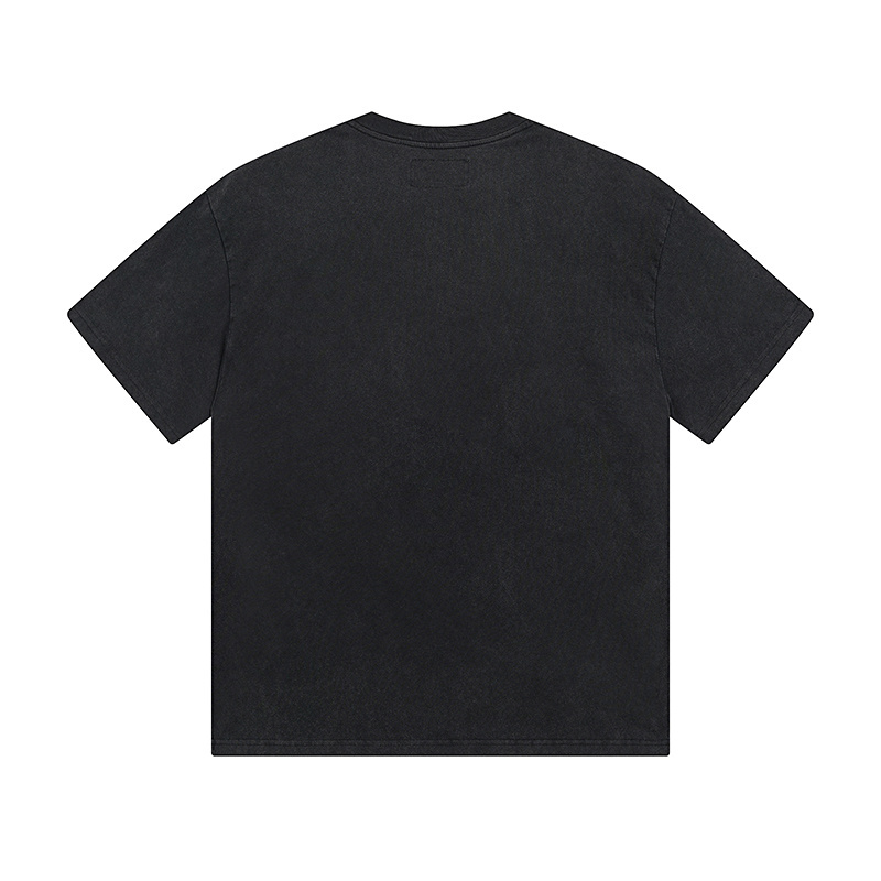 Godspeed Skull and Rose Print T-shirt #1095 Black