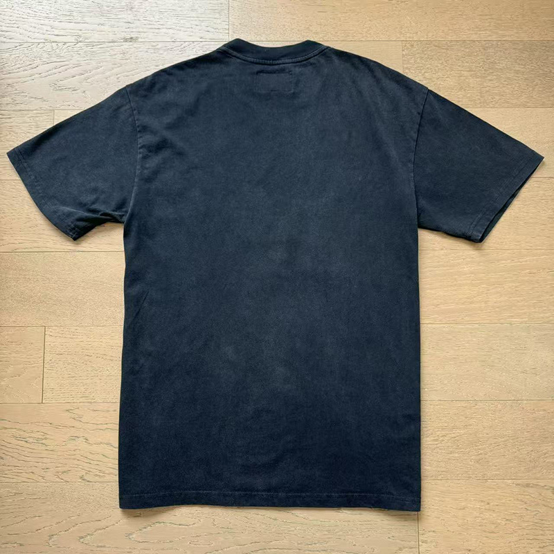 Godspeed Skull and Rose Print T-shirt #1095 Black