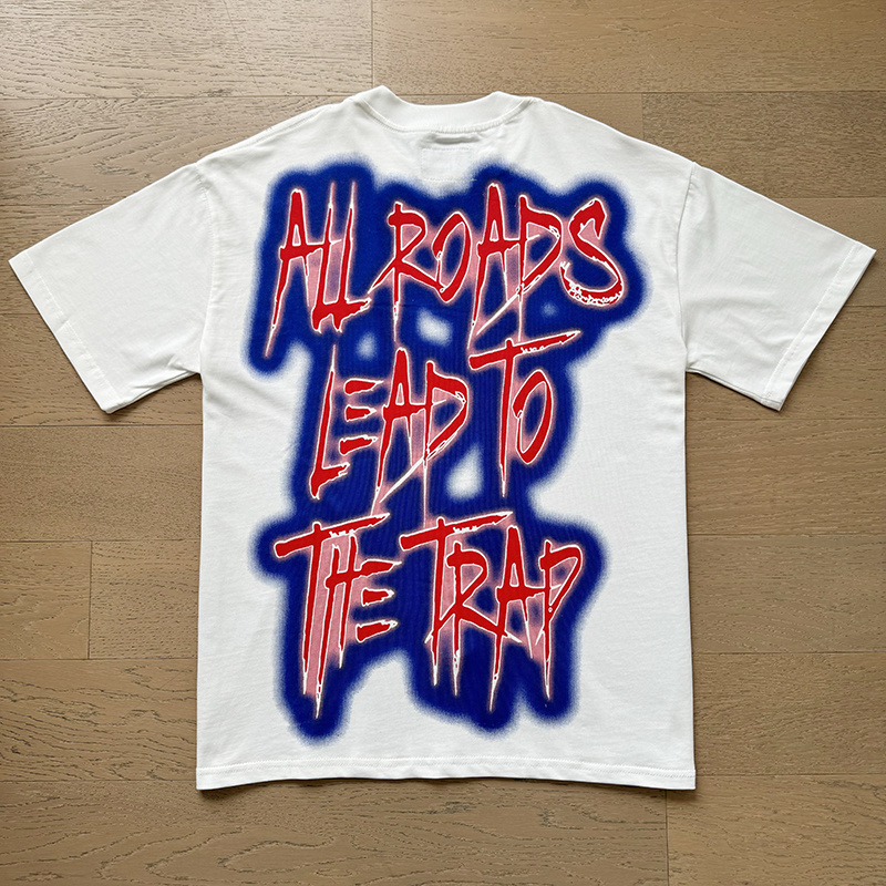 Godspeed Skull Booby Print T-Shirt #3115 White