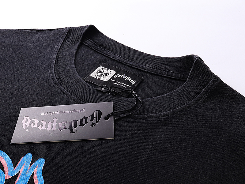 Godspeed Skull Carnival Party Print T-shirt #1075 Black